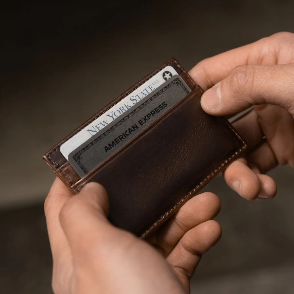 Leather Card Holder | Black Coffee - Image 5