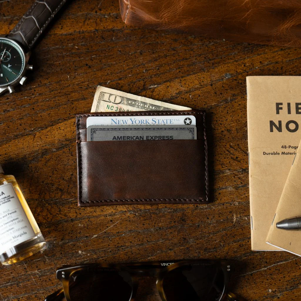 Leather Card Holder | Black Coffee - Image 7