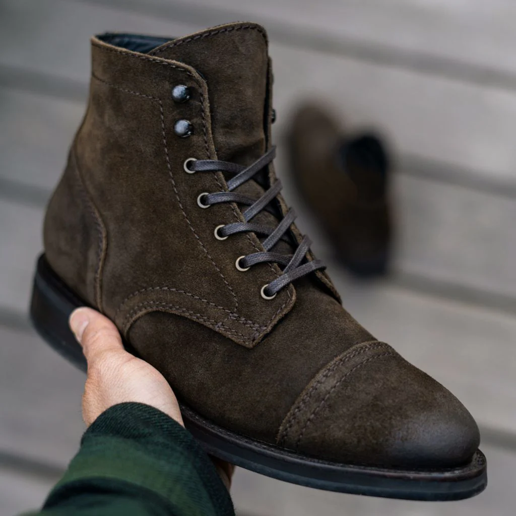 Captain | Dark Olive Suede - Image 7